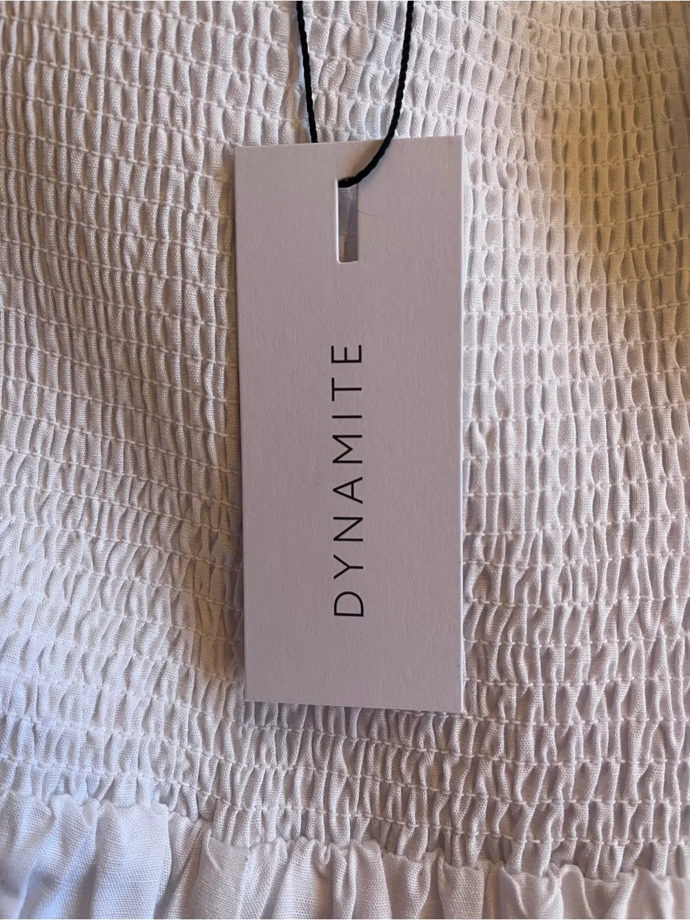 Dynamite White Linen Maxi Dress Size M - Picture 10 of 11